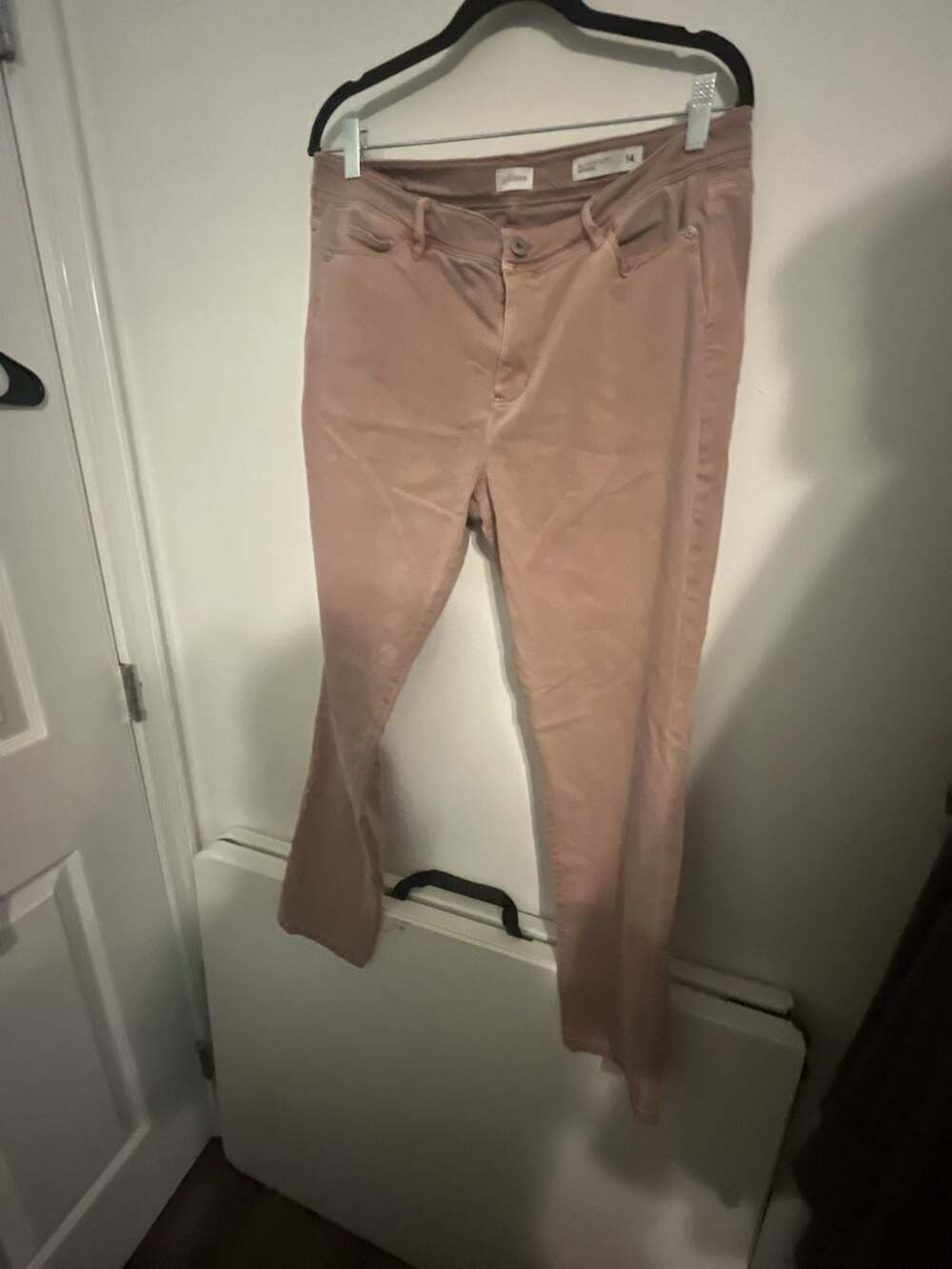 J.Jill Denim Authentic Fit Slim Ankle Pink Jeans Size 14